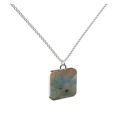 Monet Impression Sunrise - My Italian Treasure Pendant Necklace