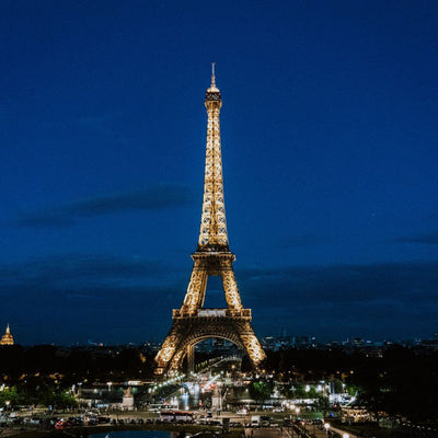 Paris Eiffel Tower at Night - My Italian Treasure Pendant