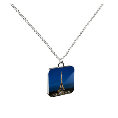 Paris Eiffel Tower at Night - My Italian Treasure Pendant