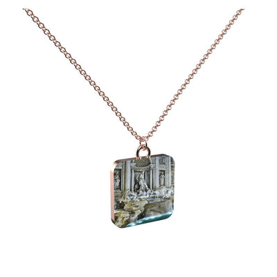 Rome Trevi Fountain - My Italian Treasure Pendant