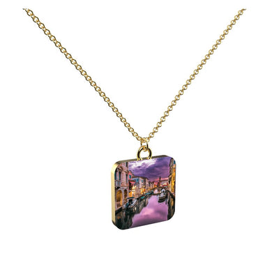 Venice Canal at Sunset - My Italian Treasure Pendant