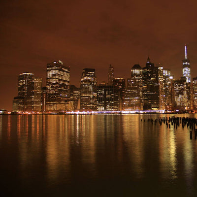 Orange Manhattan Skyline - My Italian Treasure Pendant